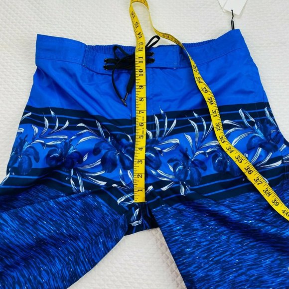 NWT Calvin Klein Floral-Print Board Swim Trunks - Picture 8 of 10